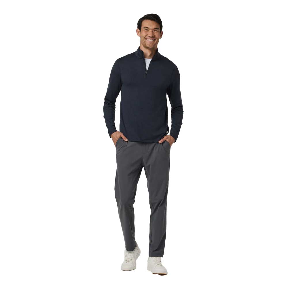 Men's Ponto 1/2 Zip Mock Neck - Ink Heather