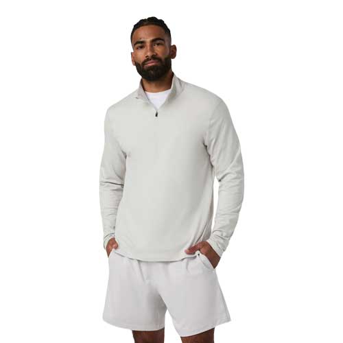 Men's Ponto 1/2 Zip Mock Neck - Salt Heather