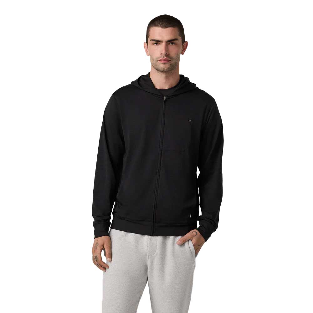Men's Ponto Full Zip Hoodie - Black Heather