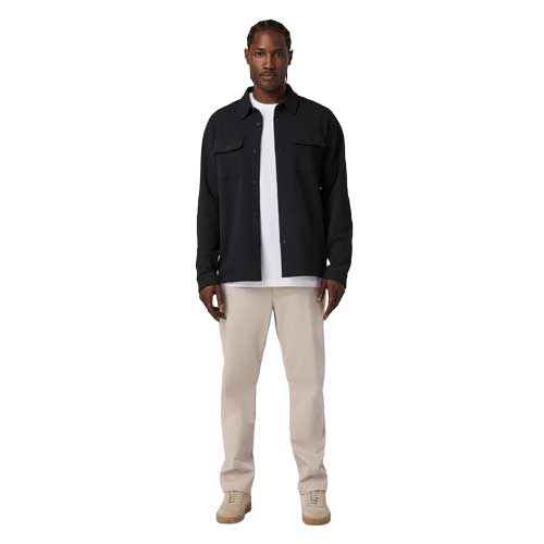 Men's Tech Waffle Shirt Jacket - Black