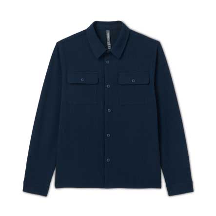Men's Tech Waffle Shirt Jacket - Ink