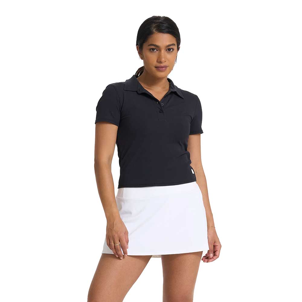 Women's Mudra Fitted Polo - Black