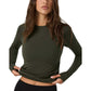 Women's Surge Long Sleeve Seamless Tee - Army