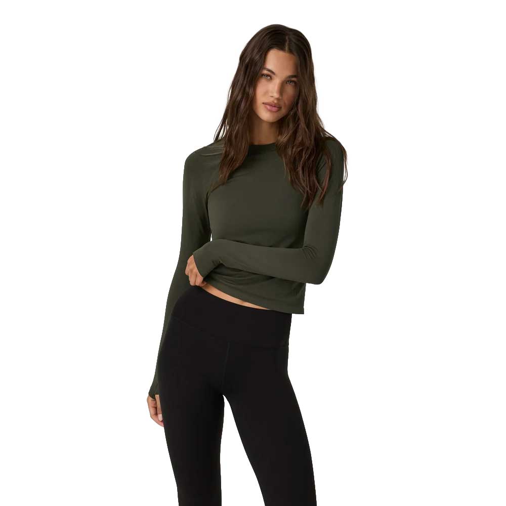 Women's Surge Long Sleeve Seamless Tee - Army