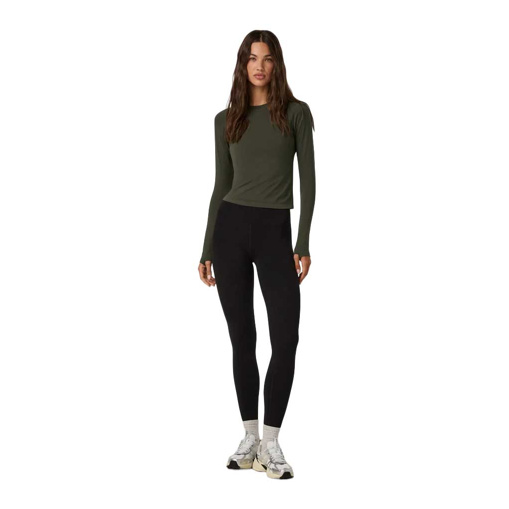 Women's Surge Long Sleeve Seamless Tee - Army