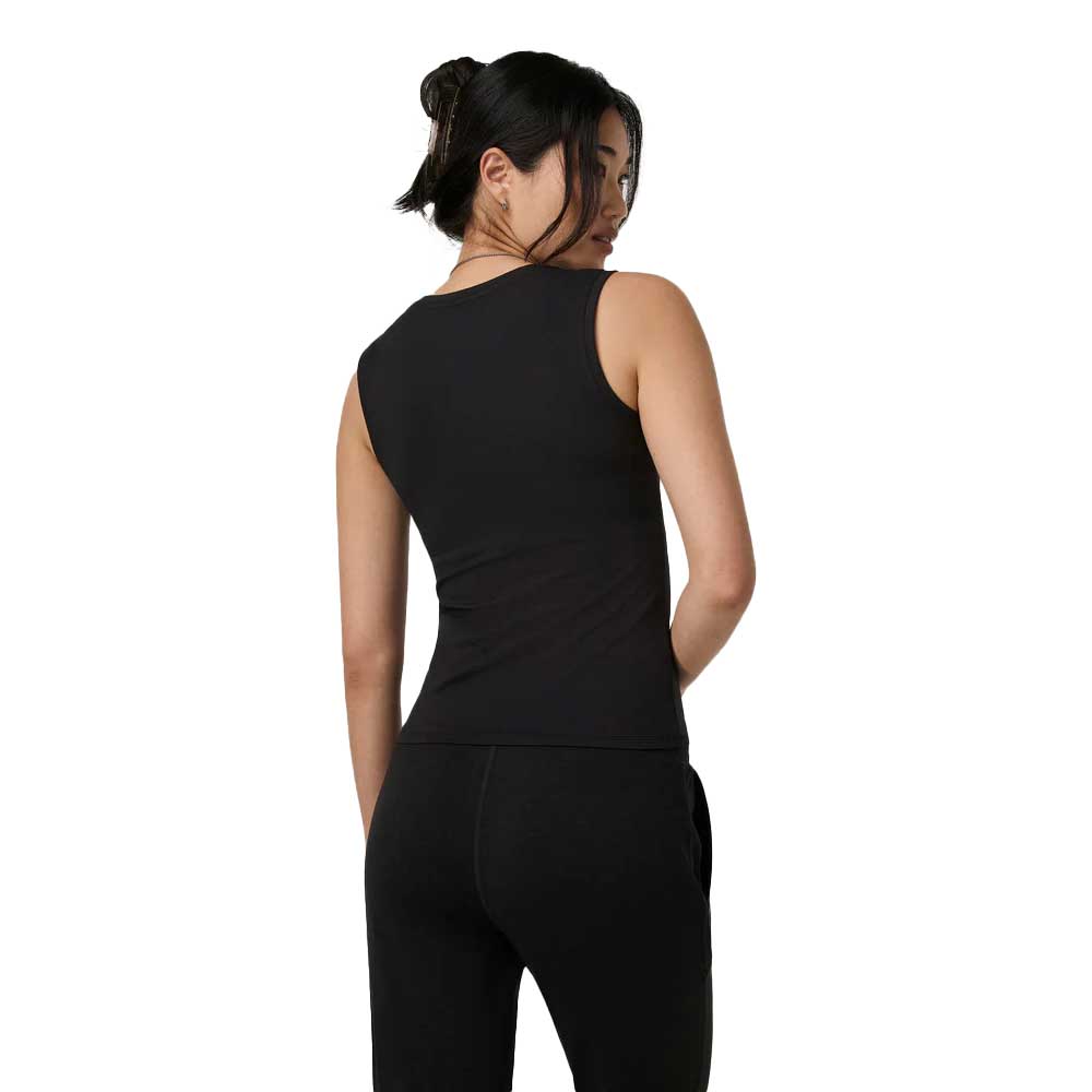 Women's Halo Essential Scoop Tank - Solid Black
