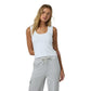 Women's Halo Essential Scoop Tank - White