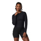 Women's Long Sleeve Pose Crew - Black