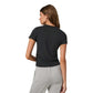 Women's Short Sleeve Feather Classic Tee - Washed Black
