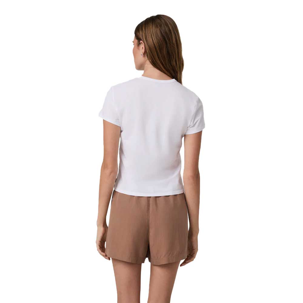 Women's Short Sleeve Feather Classic Tee - White