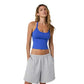 Women's Halo Cross Back Tank - Electric Blue