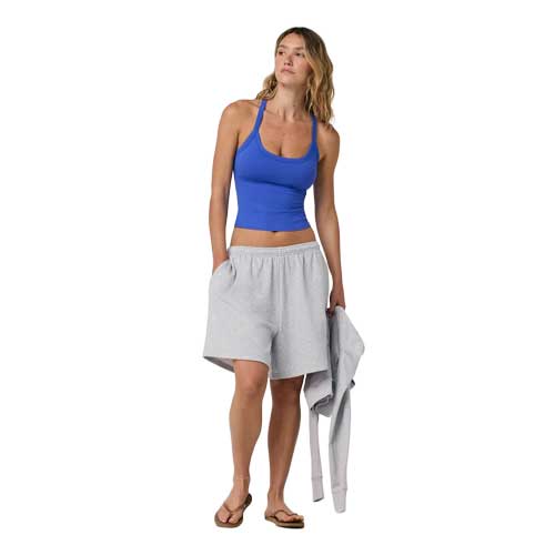 Women's Halo Cross Back Tank - Electric Blue