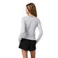 Women's Long Sleeve Halo V-Neck Cardigan - Pale Grey Heather