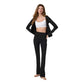 Women's Long Sleeve Halo V-Neck Cardigan - Solid Black