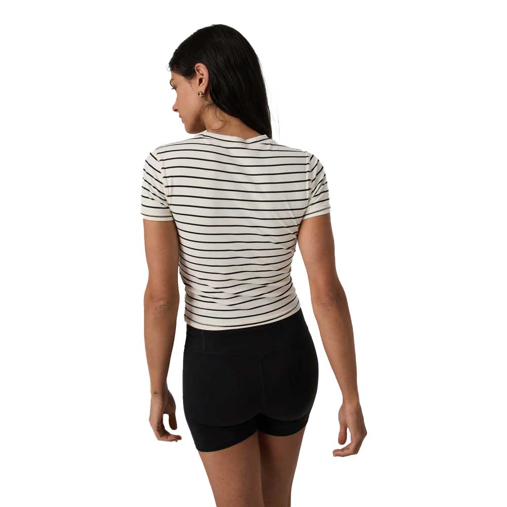 Women's Pose Fitted Tee - Ink Stripe