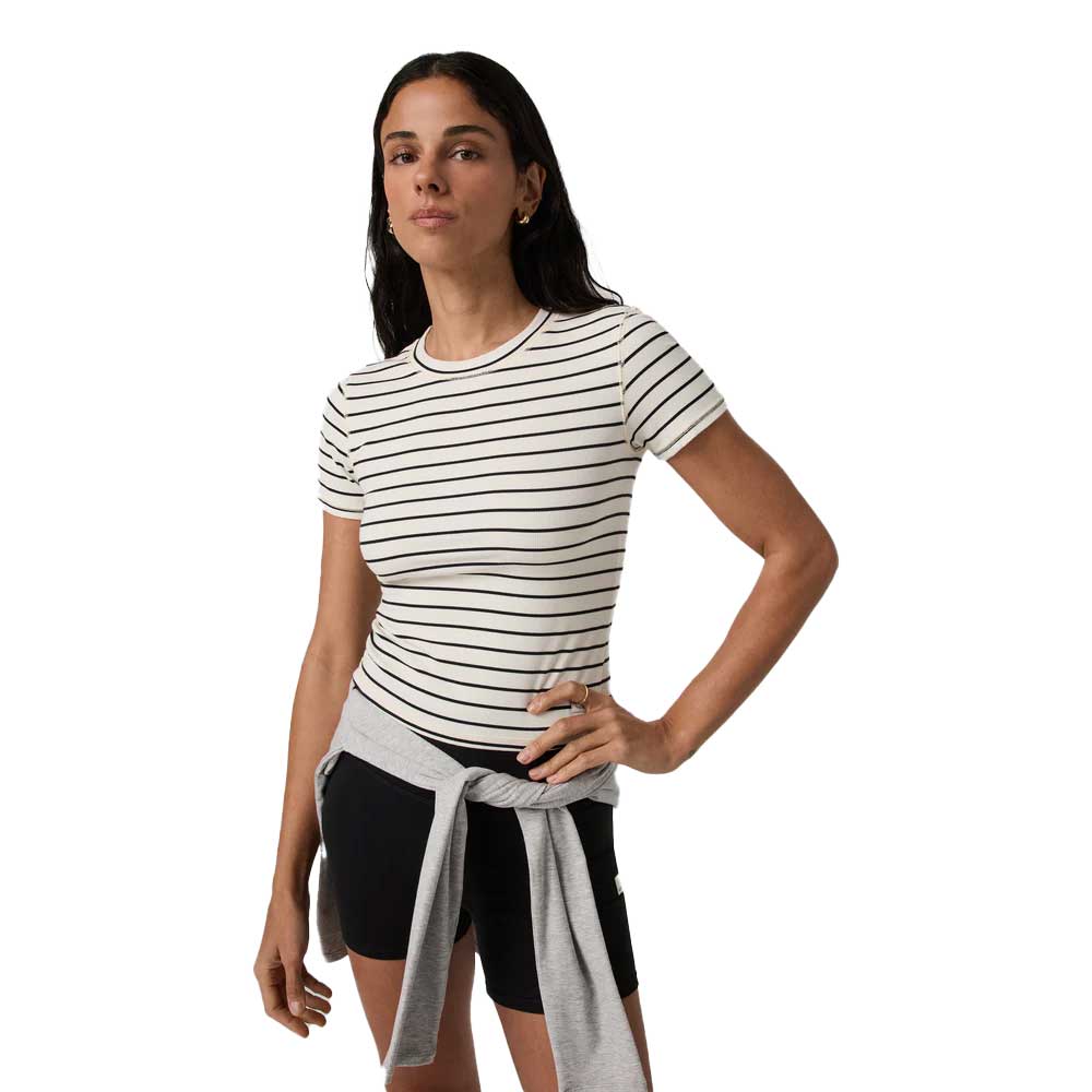 Women's Pose Fitted Tee - Ink Stripe