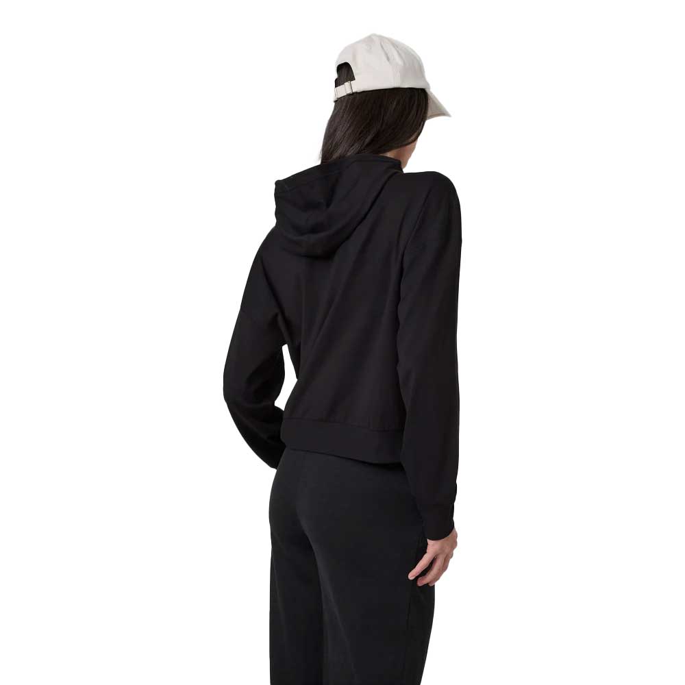 Women's Halo Modern Full Zip Hoodie - Solid Black