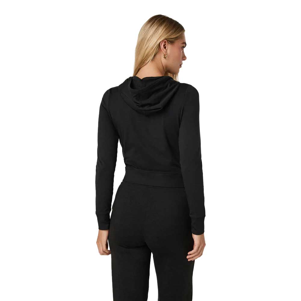 Women's Halo Mini Full Zip Hoodie - Black Heather