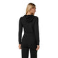Women's Halo Mini Full Zip Hoodie - Black Heather
