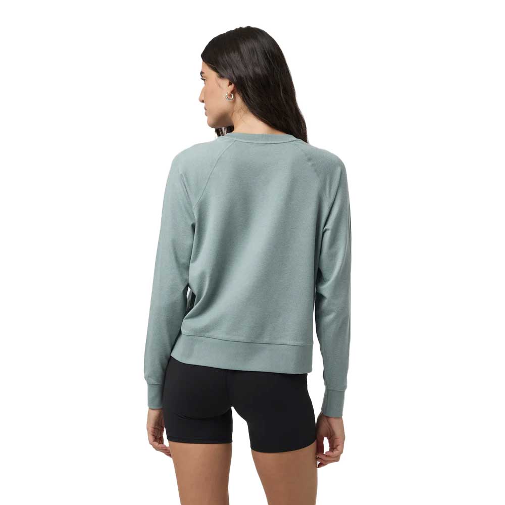 Women's Long Sleeve Halo Crew - Vintage Pistachio Heather