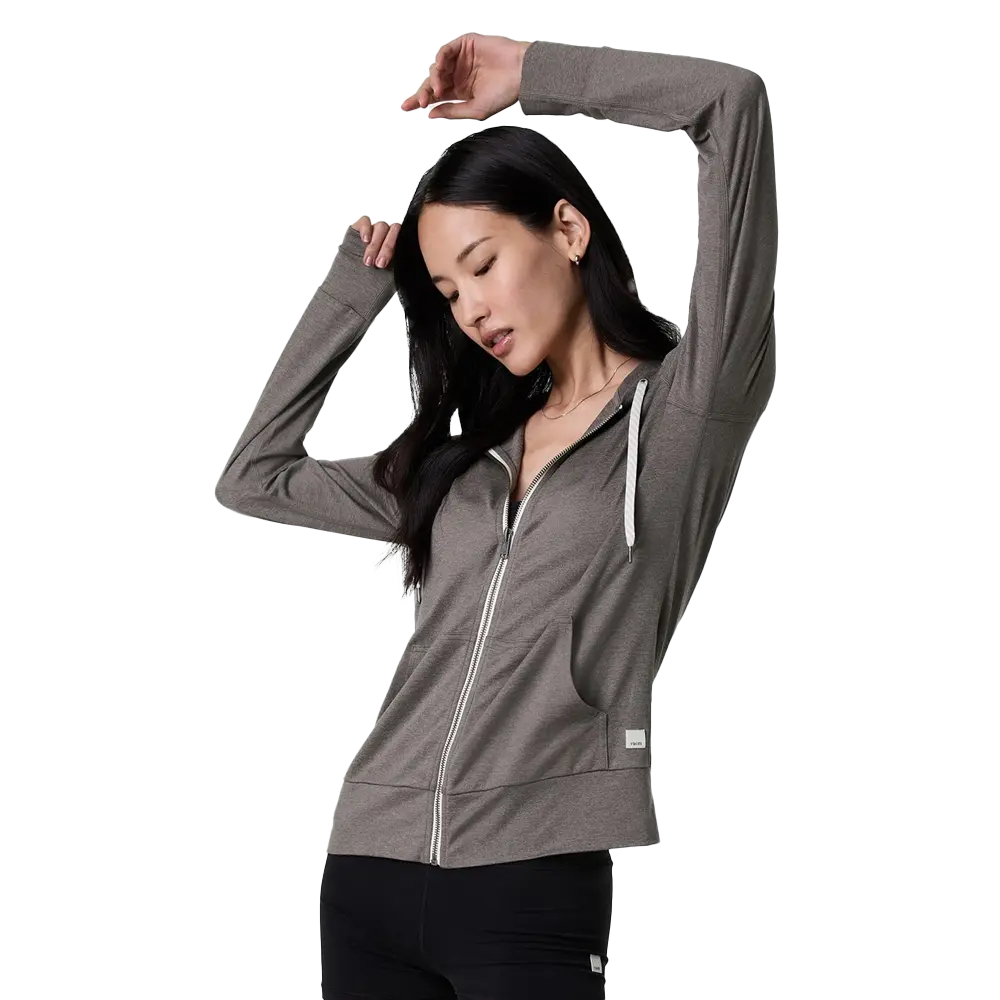 Women's Halo Performance Hoodie 2.0 - Chia Heather – Gazelle Women's Halo Performance Hoodie 2.0 - Chia Heather – Gazelle
