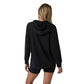 Women's Halo Oversized Hoodie - Black Heather