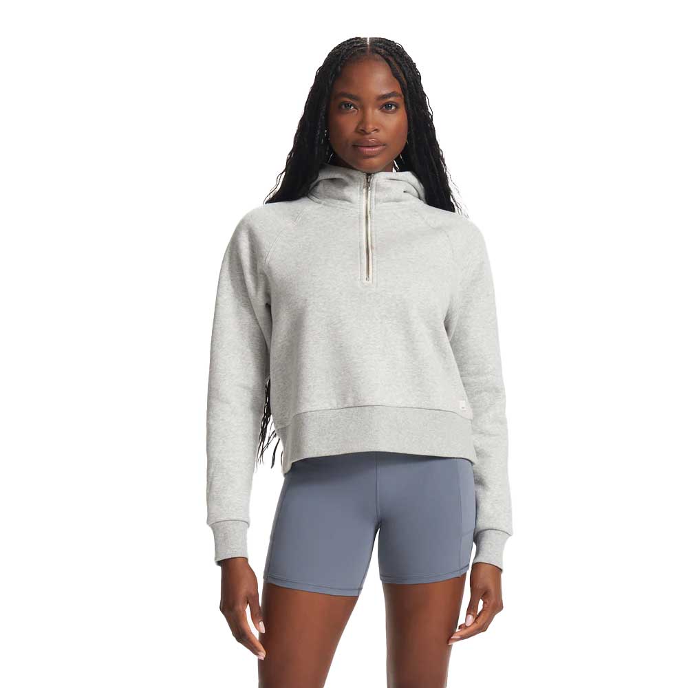 Women's Restore Half Zip Hoodie - Light Heather Grey