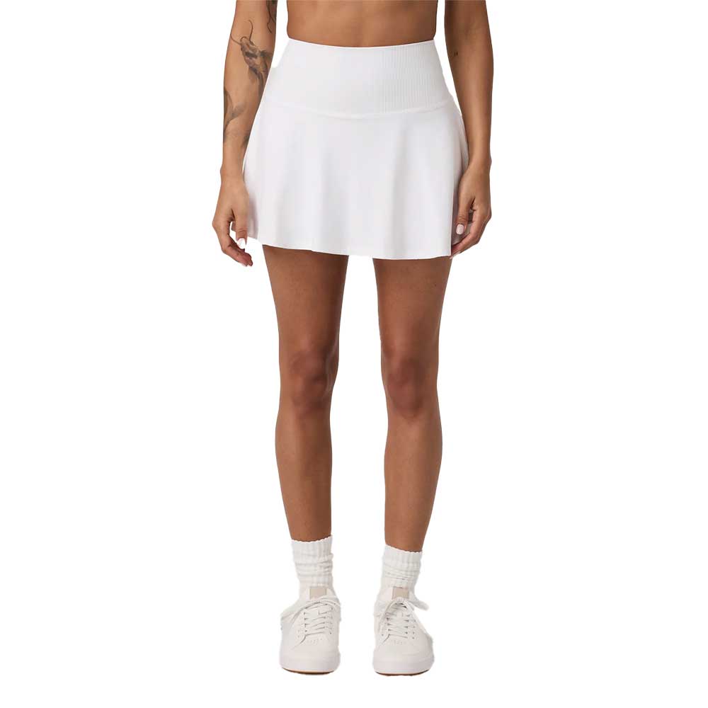 Women's Baseline Gingham Skirt 14.5" - White