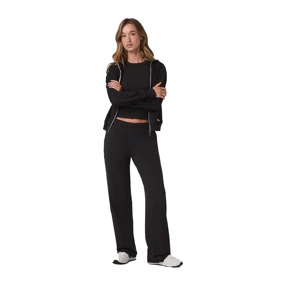 Women's Halo Modern Straight Leg Pant - Solid Black