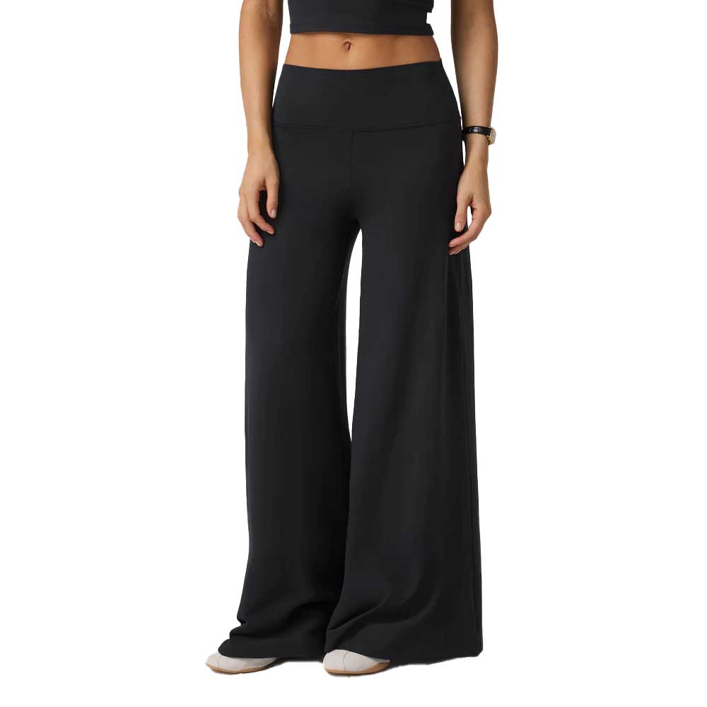 Women's Easy Wideleg Pant - Solid Black