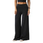 Women's Easy Wideleg Pant - Solid Black