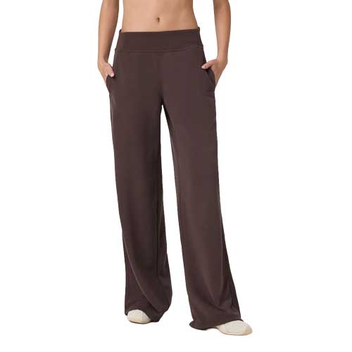 Women's Sedona Midrise Wideleg Sweat - French Roast