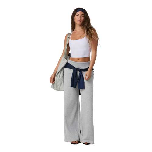 Women's Sedona Midrise Wideleg Sweat - Light Heather Grey