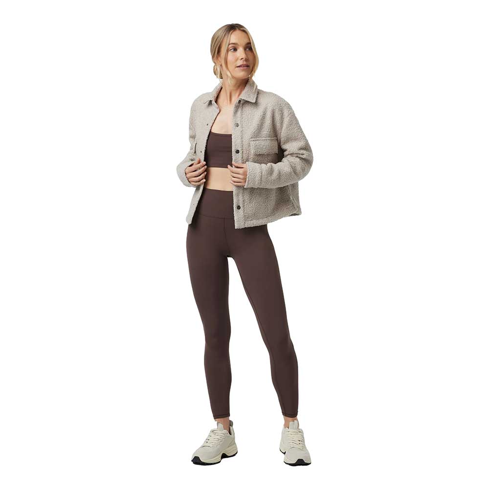 Women's Sycamore Cropped Shirt Jacket - Dark Salt