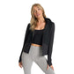 Women's Chilled Out Full Zip - Washed Black