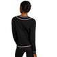 Women's Varsity Cable Knit Sweater - Pure Black