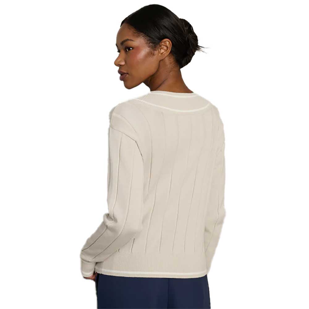 Women's Varsity Cable Knit Sweater - Sand