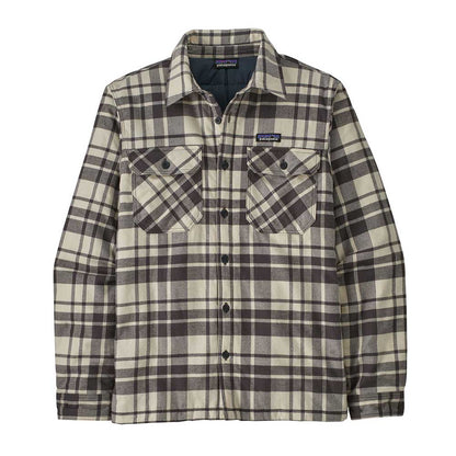 Men's Insulated Organic Cotton Midweight Fjord Flannel Shirt - Ice Caps: Smolder Blue