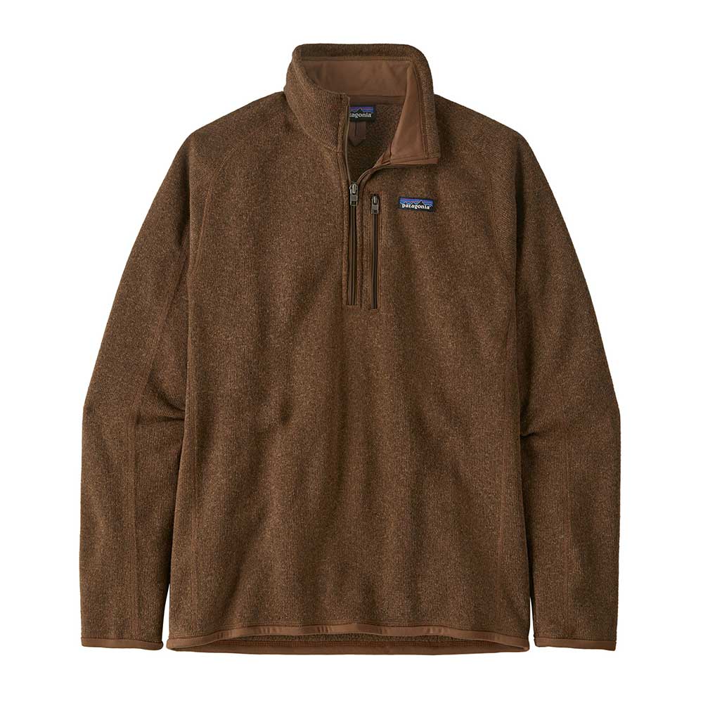 Men's Better Sweater 1/4 Zip Fleece- Moose Brown