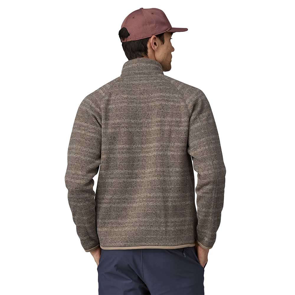 Men's Better Sweater 1/4 Zip - Vinyl Stripe: Seabird Grey