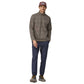 Men's Better Sweater 1/4 Zip - Vinyl Stripe: Seabird Grey