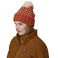 Snowbelle Beanie - Offset Dot: Burnished Red