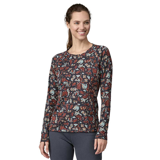 Women's Capilene Midweight Crew - Across Oceans: Dulse Mauve