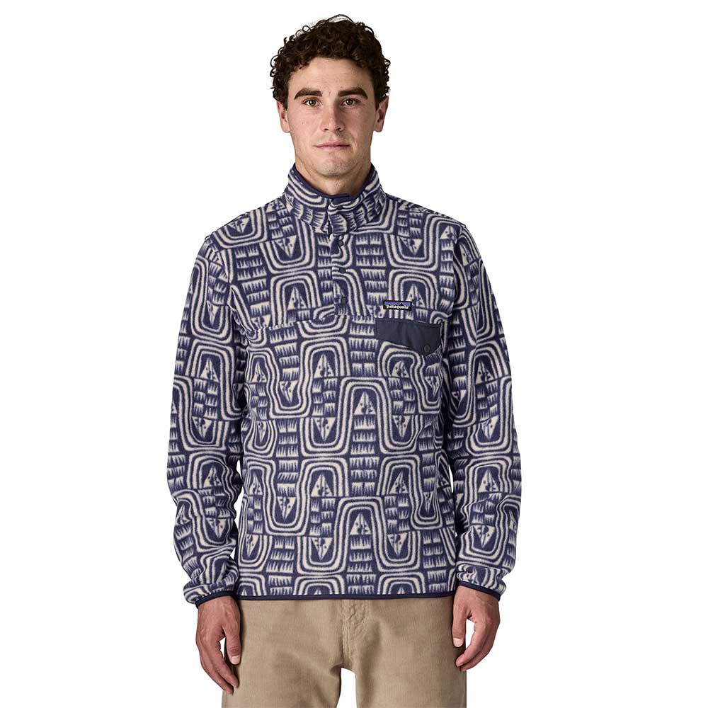 Men's Lightweight Synchilla Snap-T Pullover - Flow: Sunken Blue