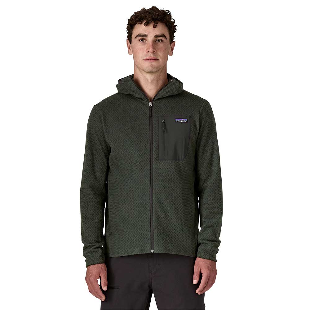 Men's R1 Air Full-Zip Hoody - Old Growth Green