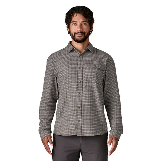 Men's Lightweight Fjord Flannel Shirt - Tracks: Noble Grey