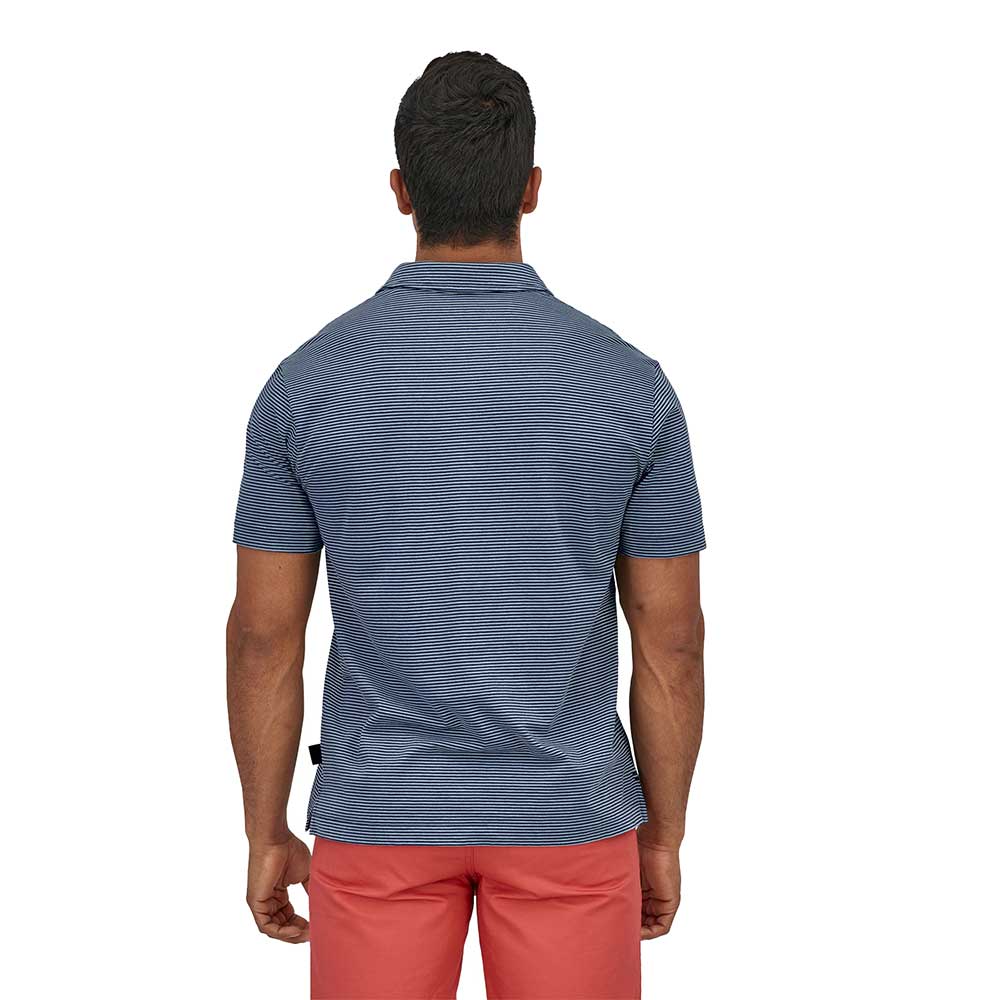 Men's Daily Polo - Fathom Stripe: New Navy