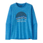 Women's Long Sleeve Capilene Cool Daily Graphic Shirt  - Ridge Rise Moonlight: Vessel Blue X-Dye