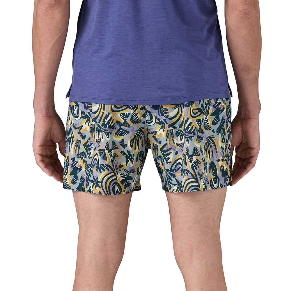 Men's Strider Pro Shorts 5" - Wild Botanist: Thermal Blue