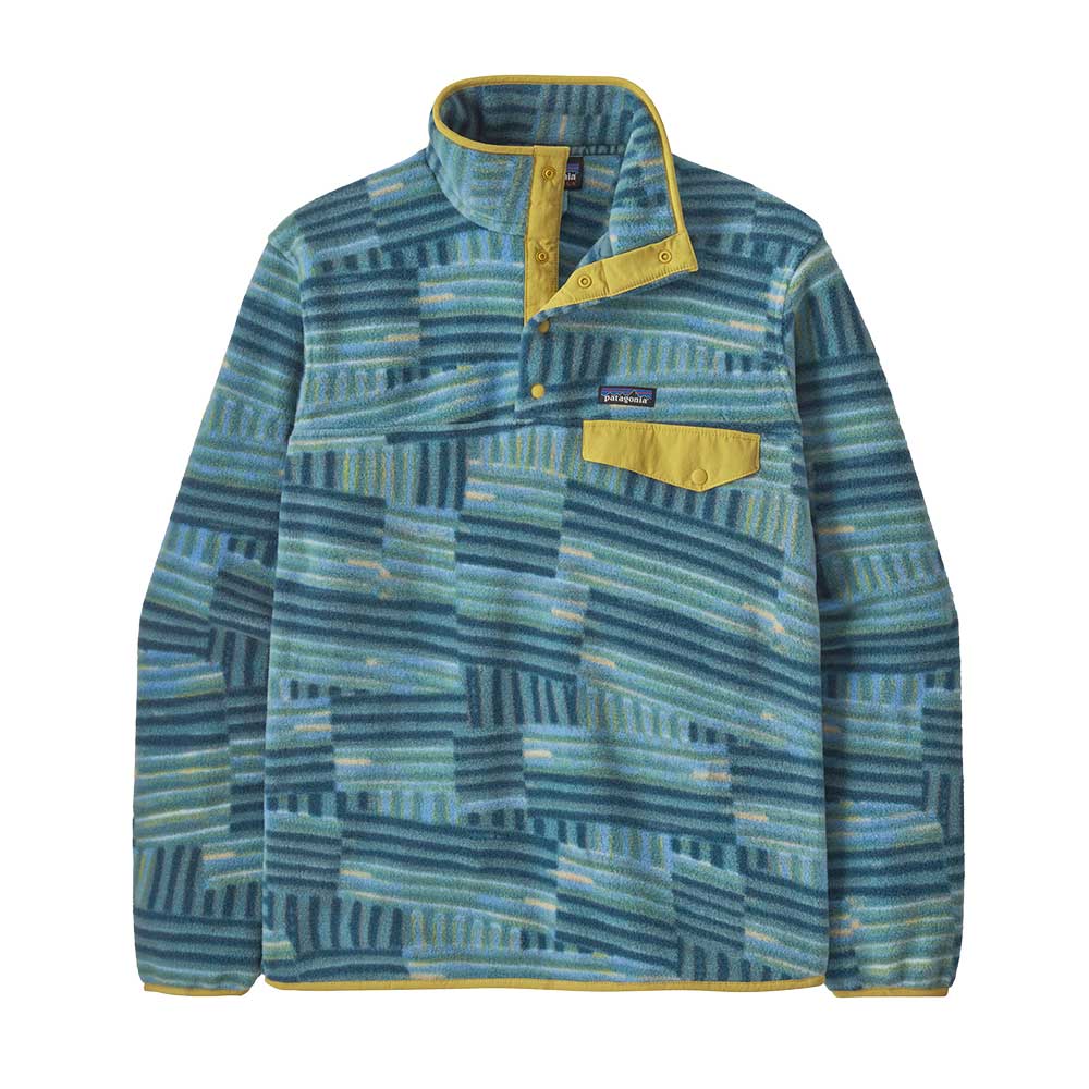 Men's Lightweight Synchilla Snap-T Pullover - Quilty Fitz: Wetland Blue